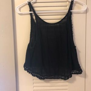 Black sheer tank top from TNA